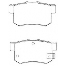 ASN-181 AISIN Комплект тормозных колодок, дисковый тормоз