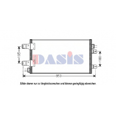 182039N AKS DASIS Конденсатор, кондиционер