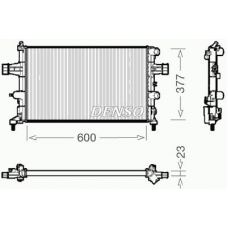 DRM20081 DENSO Радиатор, охлаждение двигателя