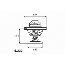 B.390.82 BEHR Термостат, охлаждающая жидкость