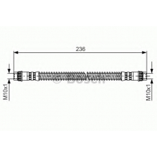 1 987 476 148 BOSCH Тормозной шланг