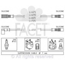 4.8711 FACET Ккомплект проводов зажигания