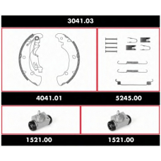 3041.03 WOKING Комплект тормозов, барабанный тормозной механизм