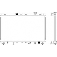 3461-1036 SAKURA  Automotive Радиатор, охлаждение двигателя