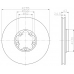 MDC1527 MINTEX Тормозной диск