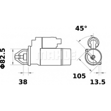 MS 89 MAHLE Стартер