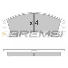 BP2953 BREMSI Комплект тормозных колодок, дисковый тормоз