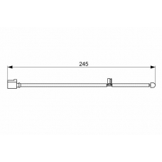 1 987 473 068 BOSCH Сигнализатор, износ тормозных колодок