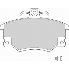 FD221N NECTO Комплект тормозных колодок, дисковый тормоз