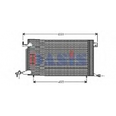 162100N AKS DASIS Конденсатор, кондиционер