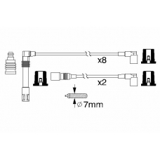 0 986 356 319 BOSCH Комплект проводов зажигания