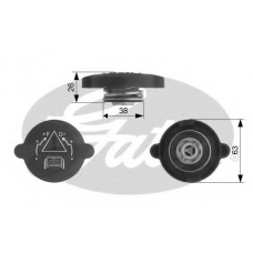 RC219 GATES Крышка, резервуар охлаждающей жидкости