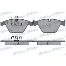 AC860381D AC Delco Комплект тормозных колодок, дисковый тормоз