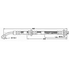 FBH6675 FIRST LINE Тормозной шланг