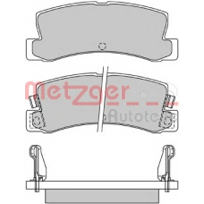 1170546 METZGER Комплект тормозных колодок, дисковый тормоз