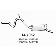 14.7052 ASSO Глушитель выхлопных газов конечный