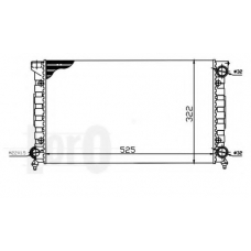 053-017-0022 LORO Радиатор, охлаждение двигателя