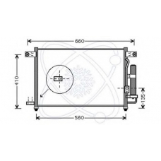 30D0034 ELECTRO AUTO Конденсатор, кондиционер