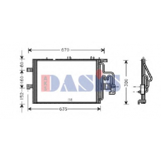 152700N AKS DASIS Конденсатор, кондиционер