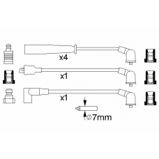 0 986 356 735 BOSCH Комплект проводов зажигания