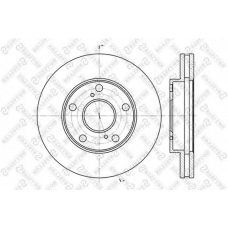 6020-4547V-SX STELLOX Тормозной диск