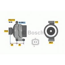 0 986 080 220 BOSCH Генератор