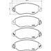 MDK0125 MINTEX Комплект тормозов, дисковый тормозной механизм