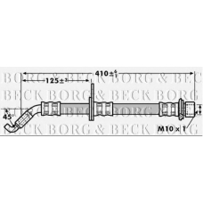 BBH7257 BORG & BECK Тормозной шланг