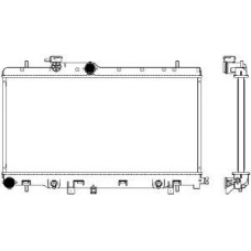 3421-1018 SAKURA  Automotive Радиатор, охлаждение двигателя