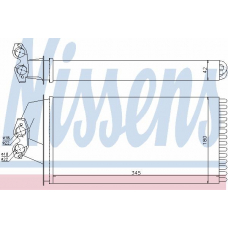 72036 NISSENS Теплообменник, отопление салона