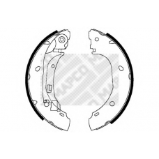 8134 MAPCO Комплект тормозных колодок