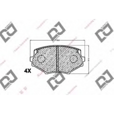 BP1227 DJ PARTS Комплект тормозных колодок, дисковый тормоз