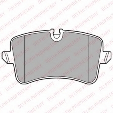 LP2446 DELPHI Комплект тормозных колодок, дисковый тормоз