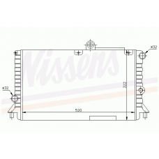 60032 NISSENS Охладитель, охлаждение двигателя