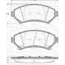 363702161071 MAGNETI MARELLI Комплект тормозных колодок, дисковый тормоз