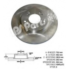 IBT-1429 IPS Parts Тормозной диск