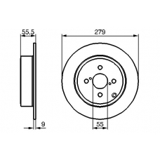 0 986 479 149 BOSCH Тормозной диск