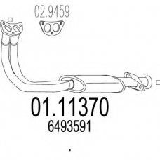 01.11370 MTS Труба выхлопного газа