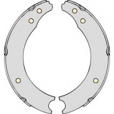 K518637 MGA Комплект тормозов, барабанный тормозной механизм