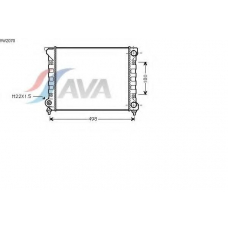 VW2070 AVA Радиатор, охлаждение двигателя