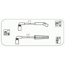 AM43 JANMOR Комплект проводов зажигания