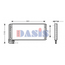 262190N AKS DASIS Конденсатор, кондиционер