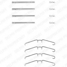 LX0157 DELPHI Комплектующие, колодки дискового тормоза