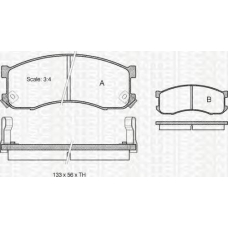 8110 50165 TRIDON Brake pads - front