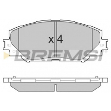 BP3251 BREMSI Комплект тормозных колодок, дисковый тормоз