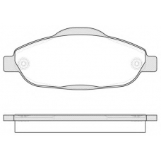 1323 00 KAWE Комплект тормозных колодок, дисковый тормоз