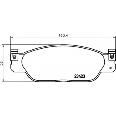 8DB 355 018-551 HELLA PAGID Комплект тормозных колодок, дисковый тормоз