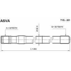 TYS-01 ASVA Приводной вал