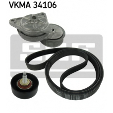 VKMA 34106 SKF Поликлиновой ременный комплект