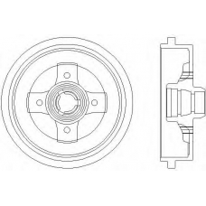 63912 PAGID Тормозной барабан